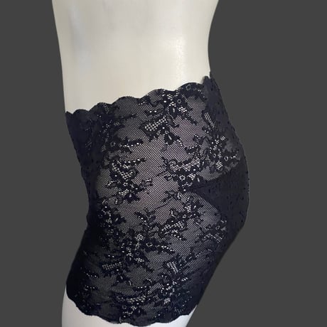 吸水・サニタリーショーツ black lace boxer【A-0873】