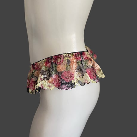 Plus Size flower lace Tshorts③【T-0663】