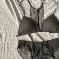 front hook bralette set green【A-0618-GRN】