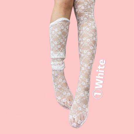 Knee-high flower socks【K-0027】