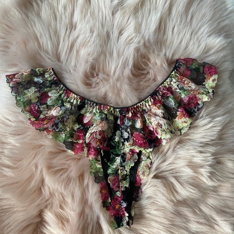 Plus Size flower lace Tshorts③【T-0663】