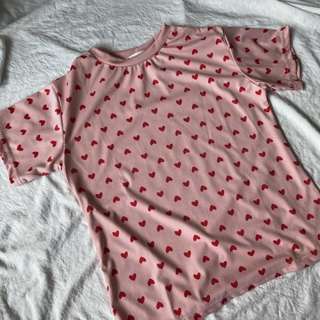 Numéro5 room Heart pajamas pink【A-0760-PI】
