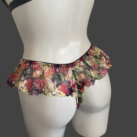 Plus Size flower lace Tshorts③【T-0663】