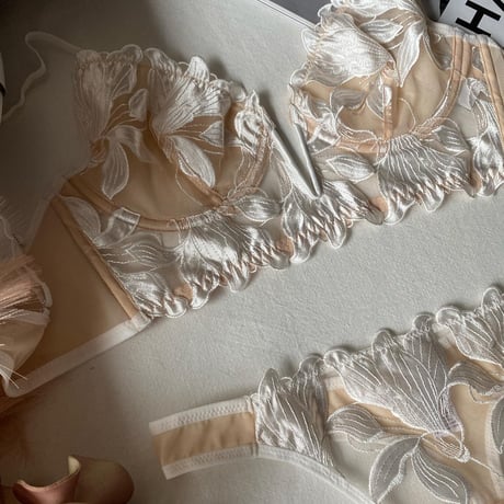beige×white  【A-0320-WH】