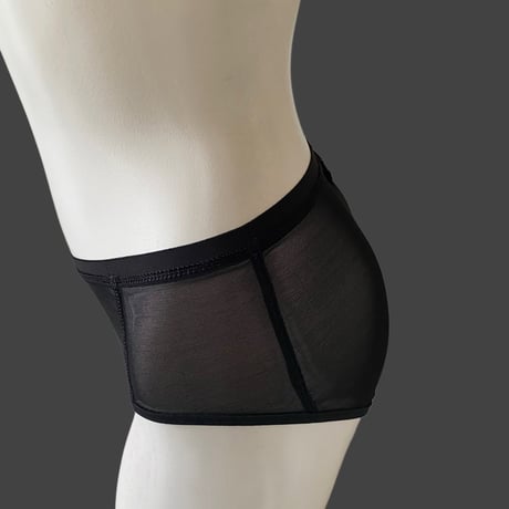 Sheer shorts black【F-0041】