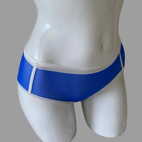Bicolor shorts blue×white【F-0040】