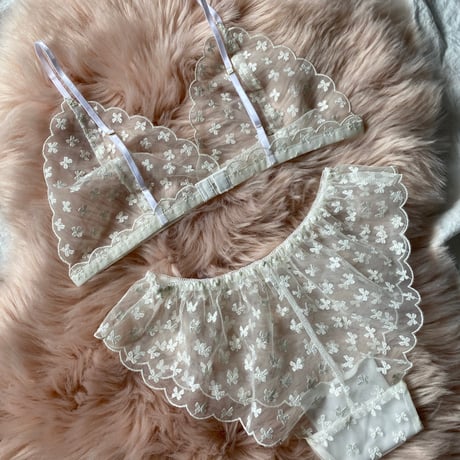 ribbon lace white【T-0660】