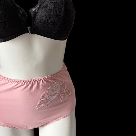 L・XLsize flower high-waist panties【K-0015】