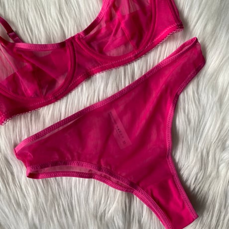 sheer set pink【A-0883-PK】