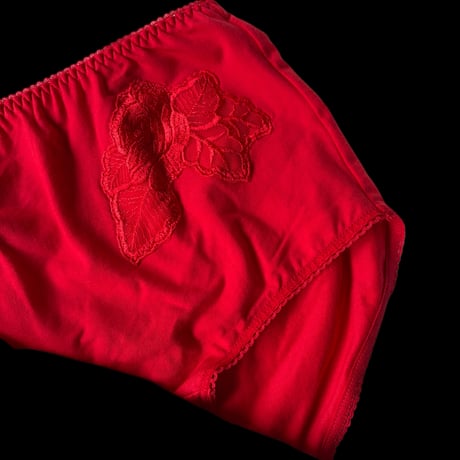 L・XLsize flower high-waist panties【K-0015】