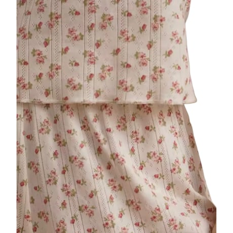 ivory flower pajamas