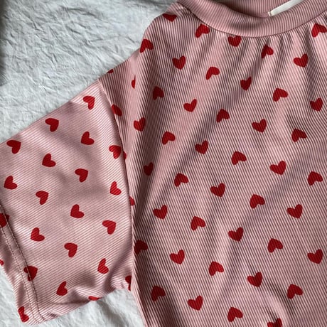 Numéro5 room Heart pajamas pink【A-0760-PI】