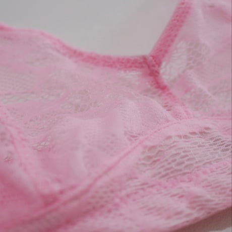 選べるS・M・Lsize Azalea bralette pink【F-0006】
