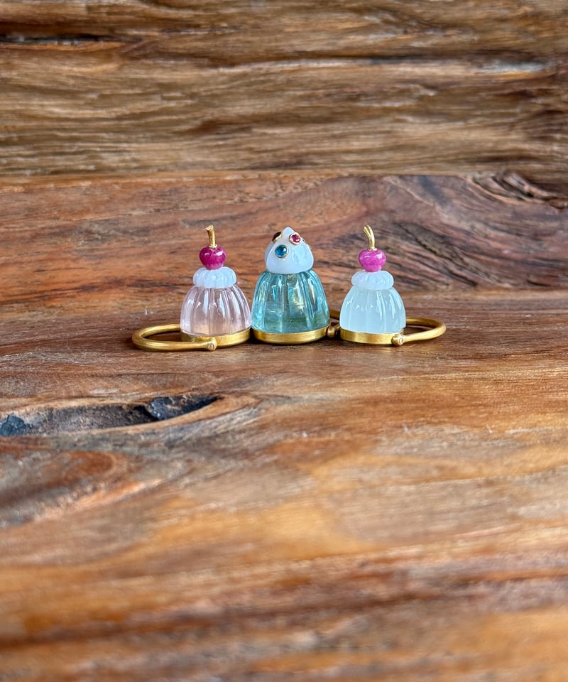 Hima ヒマ 22kgold ソーダゼリー アクアマリン リング | hima