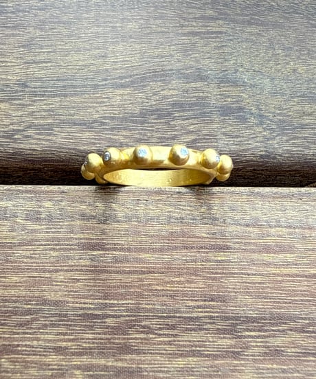 Hima ヒマ 22Kgold ダイヤモンド つぷつぷ エタニティーリング