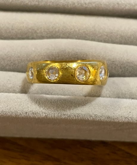 Hima ヒマ SPECIAL 22K ローズカット ダイヤモンド UFOリング
