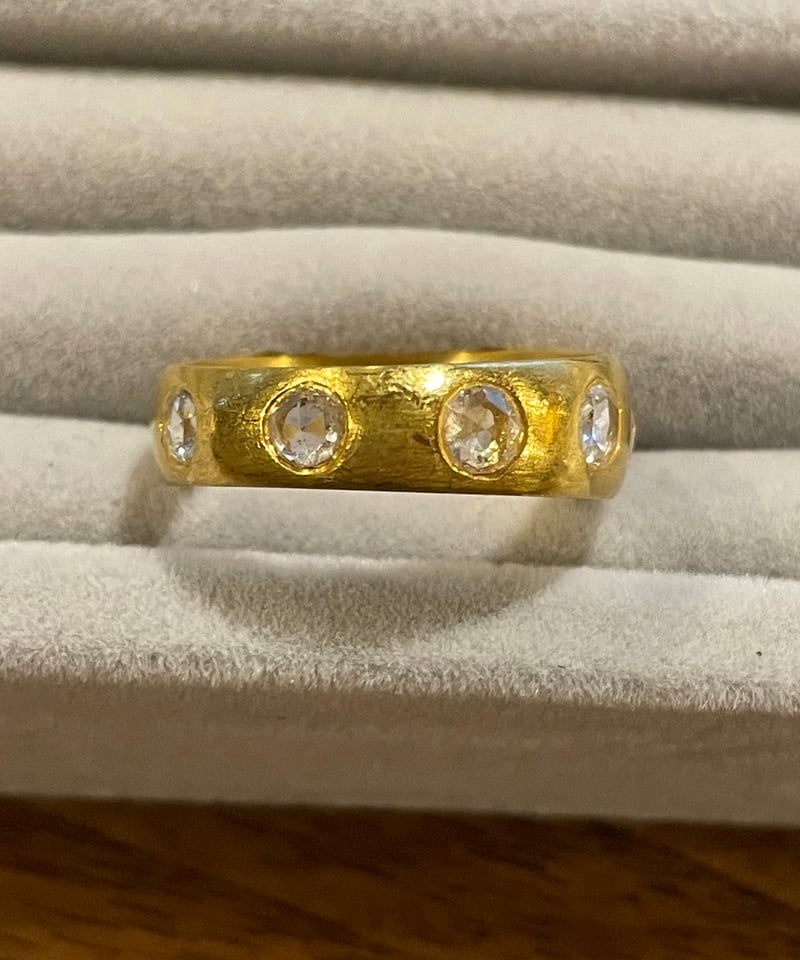 Hima ヒマ SPECIAL 22K ローズカット ダイヤモンド UFOリング | hima