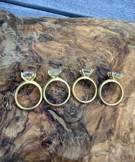 Hooman0nly 18kgold 5.00ct オーバル ♡ラボダイヤモンド リング