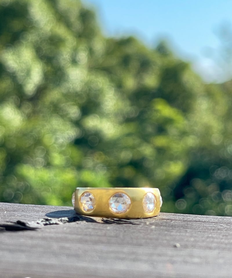 Hima ヒマ SPECIAL 22K ローズカット ダイヤモンド UFOリング | hima