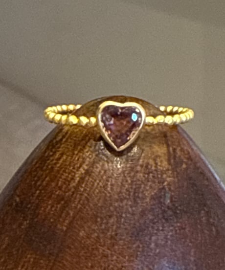 Hima ヒマ 22kgold ピンクサファイア ♡ リング