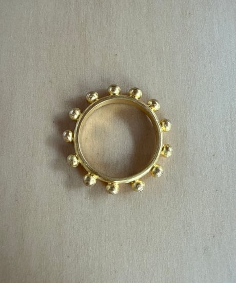 Hima ヒマ 22Kgold ダイヤモンド つぷつぷ エタニティーリング