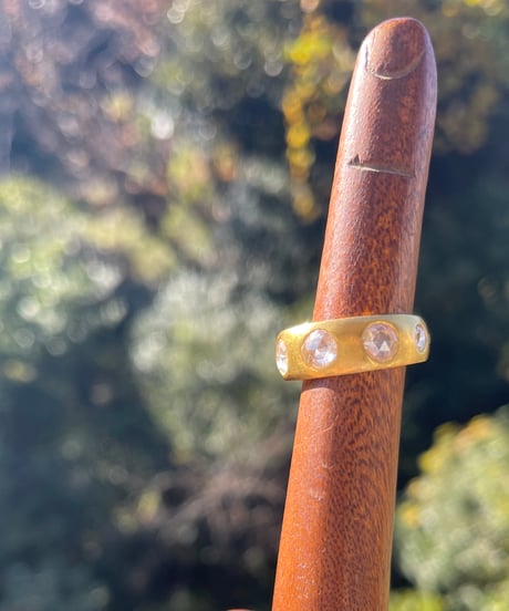 Hima ヒマ SPECIAL 22K ローズカット ダイヤモンド UFOリング