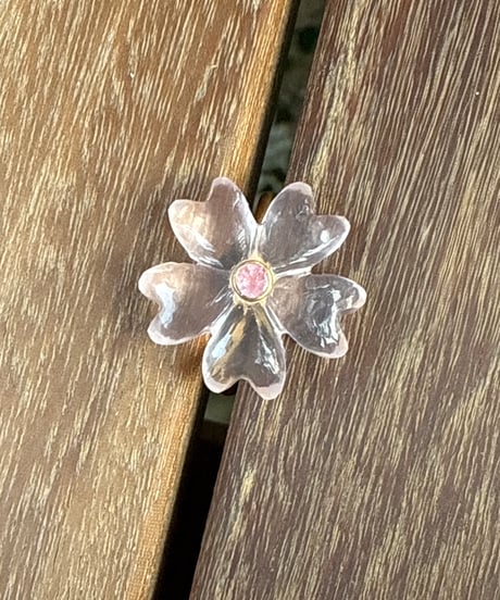 Hima ヒマ 22kgold 🌸🔴 ローズクォーツ 桜 SAKURA リング