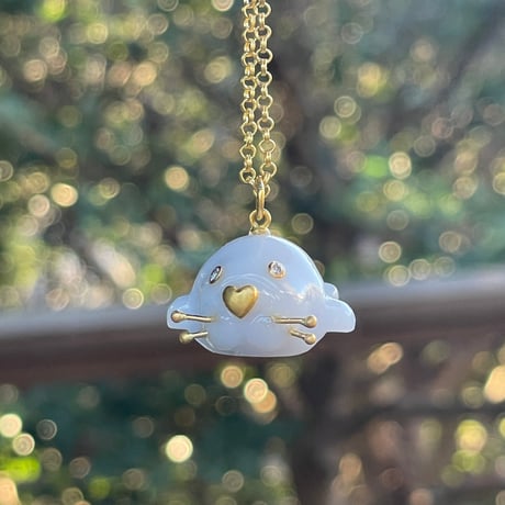 Hima ジェムパレス お魚ブレスレット ピンクトルマリン/ アオライト