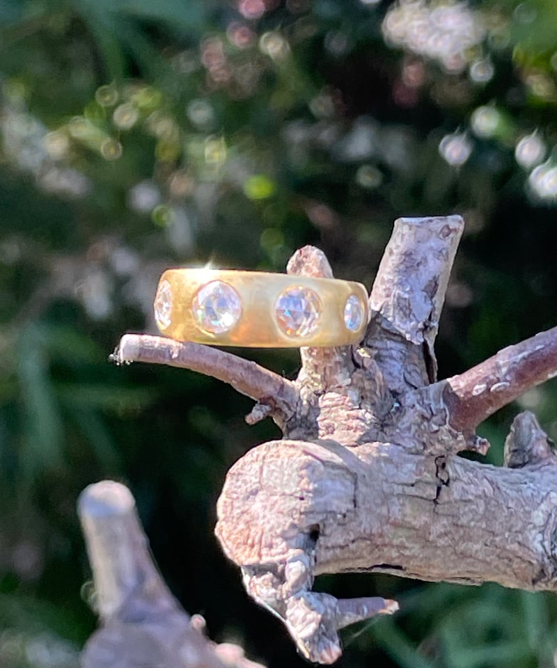 Hima ヒマ SPECIAL 22K ローズカット ダイヤモンド UFOリング | hima