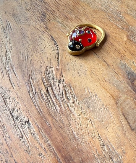 Hima ヒマ 22kgold タンザナイト♡ てんとう虫🐞リング