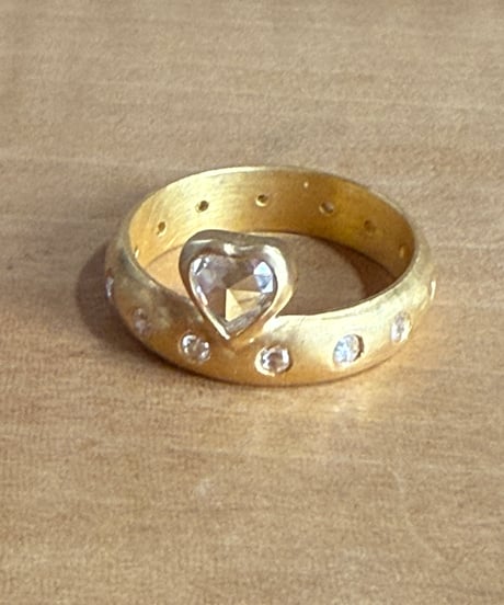 Hima ヒマ 22Kgold ダイヤモンド ハート pico pop ピコポップリング