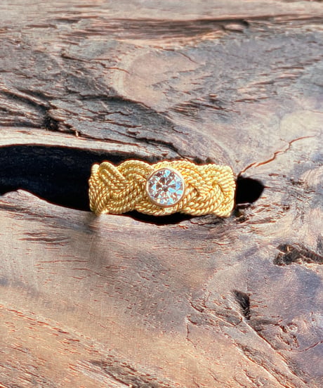 Hima ヒマ 22kgold キラキラ ブリリアントカット ダイヤモンドリング