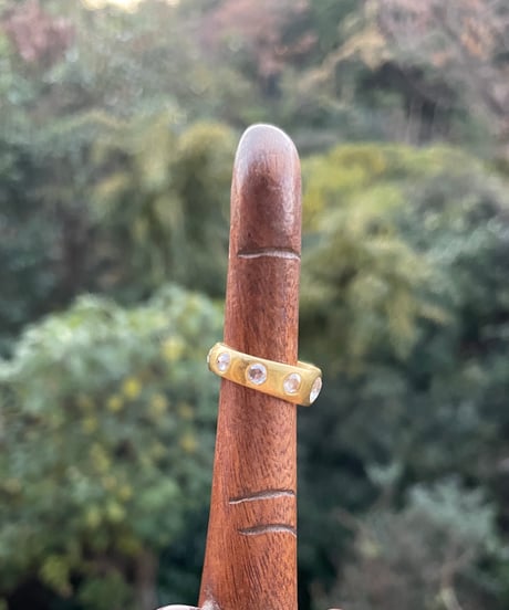 Hima ヒマ SPECIAL 22K ローズカット ダイヤモンド UFOリング