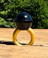 Hima ヒマ 22K  ブラックトルマリン ブルーフラッシュ  ロリポップ  12号