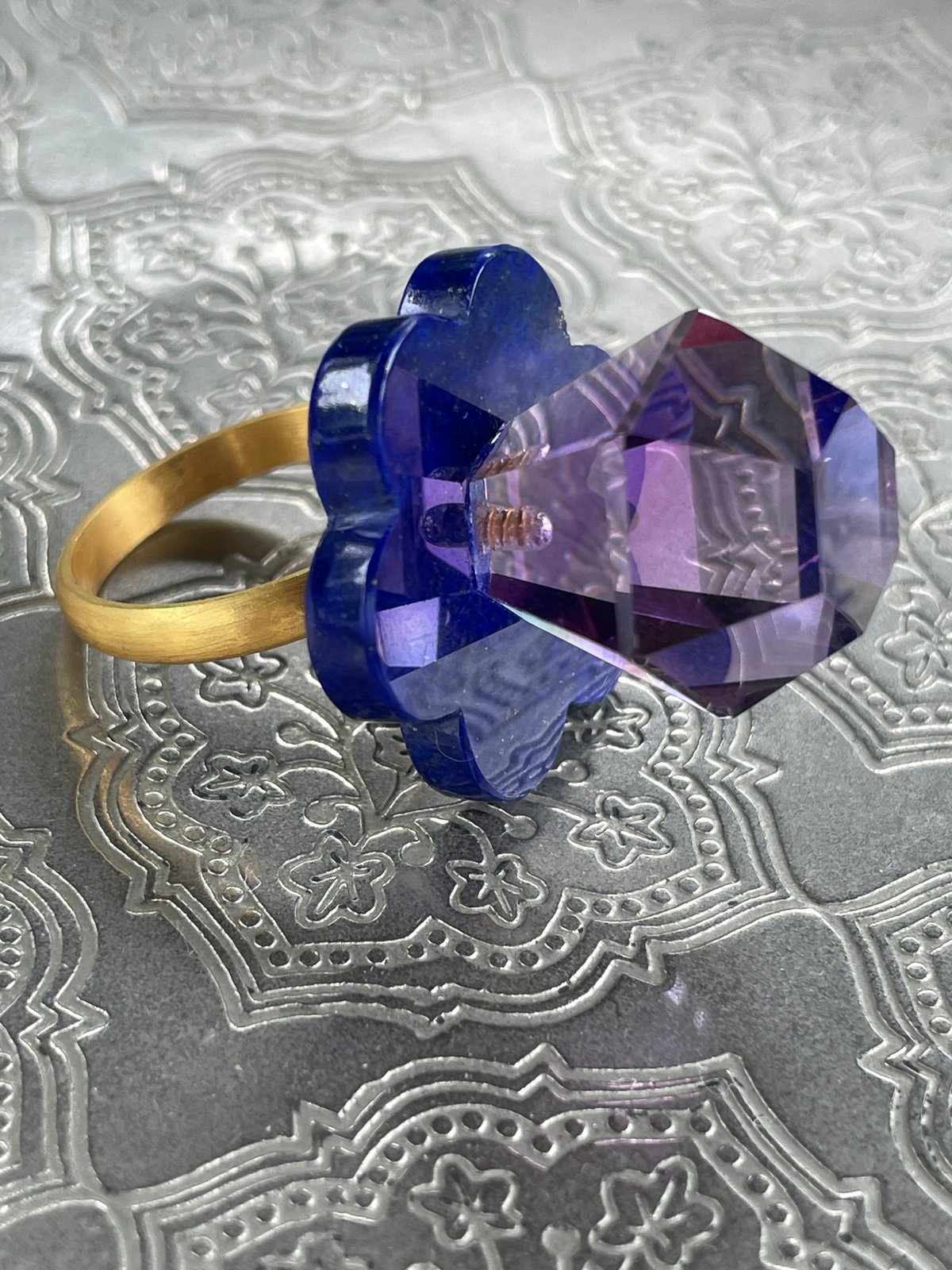 Hima ヒマ 22kgold アメジスト リングポップ ジュエルリング | hima Hima ヒマ 22kgold アメジスト リングポップ ジュエルリング | hima