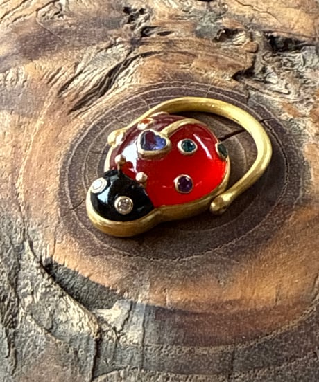 Hima ヒマ 22kgold タンザナイト♡ てんとう虫🐞リング