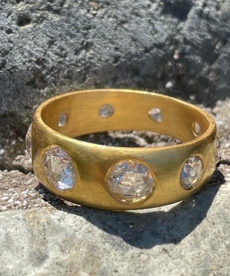 Hima ヒマ SPECIAL 22K ローズカット ダイヤモンド UFOリング