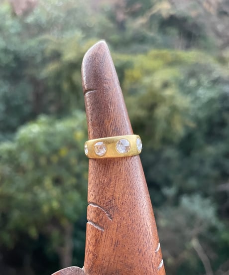 Hima ヒマ SPECIAL 22K ローズカット ダイヤモンド UFOリング