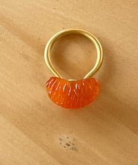 Hima ヒマ 22kgold 缶詰みかん カーネリアン リング