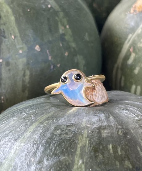 Hima ヒマ 22Kgold ハロウィン 👻ゴールドコレット リング