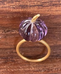 Hima ヒマ 22Kgold ハロウィン アメジスト パンプキン 🎃 リング