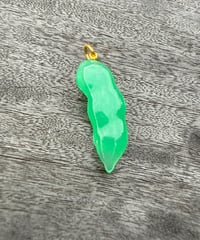 Hima ヒマ 22kgold クリソプレーズ 枝豆 チャーム