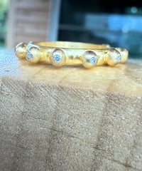 Hima ヒマ 22Kgold ダイヤモンド つぷつぷ エタニティーリング