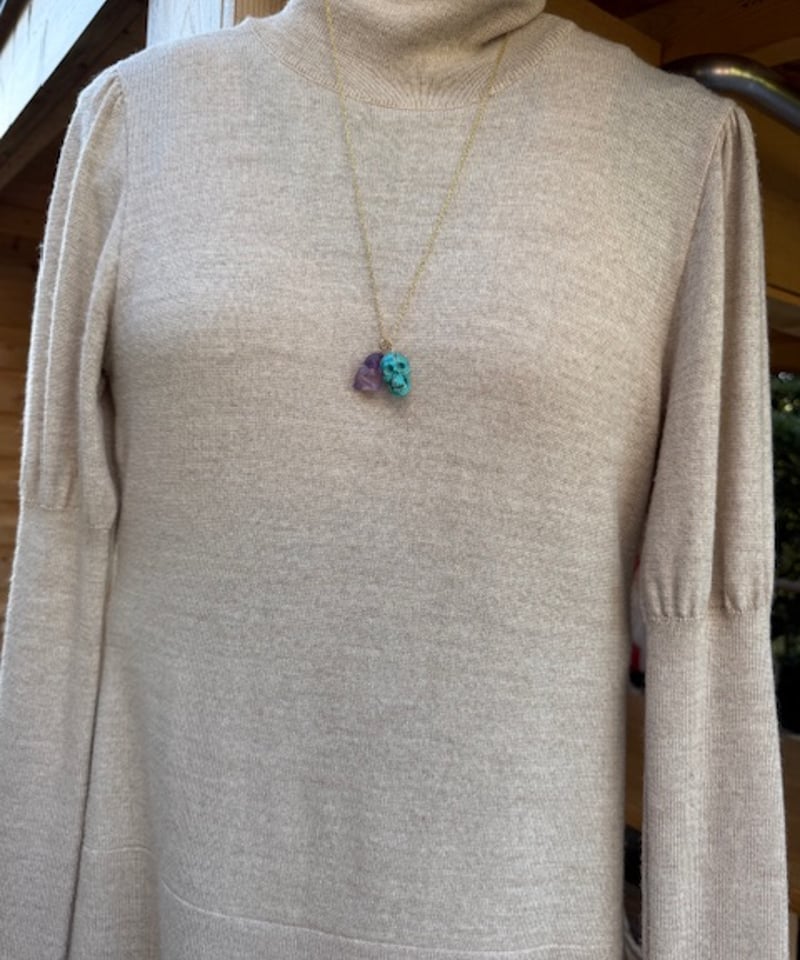 アクセサリー hima Hima ヒマ 18Kgold 幸運のシンボル ミミズク チャーム アメトリン虹