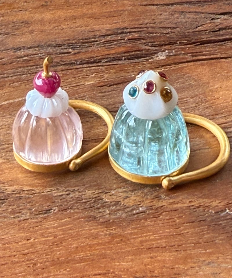 アクセサリー hima Hima ヒマ 22kgold ソーダゼリー アクアマリン リング | hima