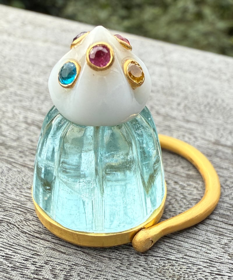 ひびき　M&Mソマシードリンク Hima ヒマ 22kgold ソーダゼリー アクアマリン リング | hima