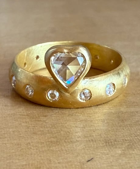 Hima ヒマ 22Kgold ダイヤモンド ハート pico pop ピコポップリング