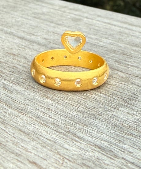Hima ヒマ 22Kgold ダイヤモンド ハート pico pop ピコポップリング