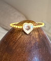 Hima ヒマ 22kgold ローズカット ダイヤモンド♡リング