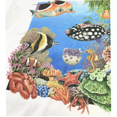 00's HUMAN-I-TEES SEA T-SHIRT size M程度